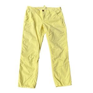 True Religion light yellow 100% cotton pants size 29